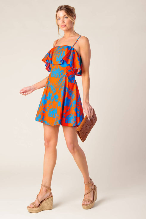 stopping-time-orange-woven-mini-dress Flying Tomato-Sophia's Style-4