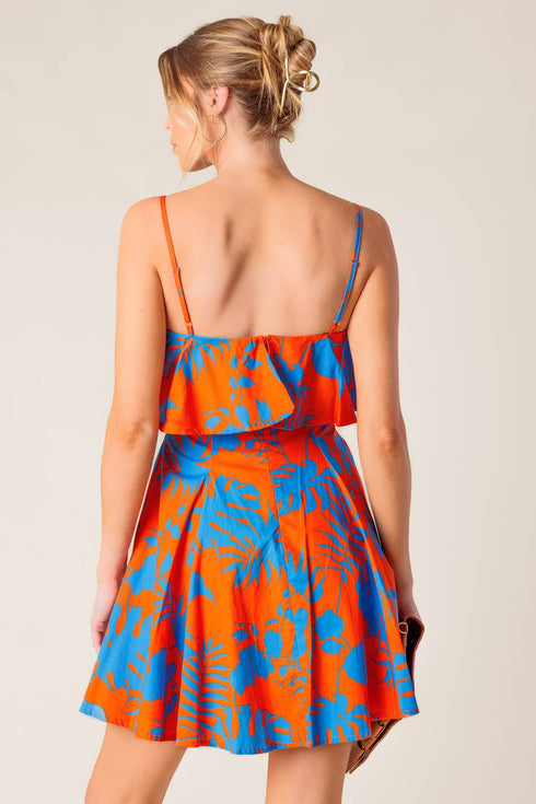 stopping-time-orange-woven-mini-dress Flying Tomato-Sophia's Style-2