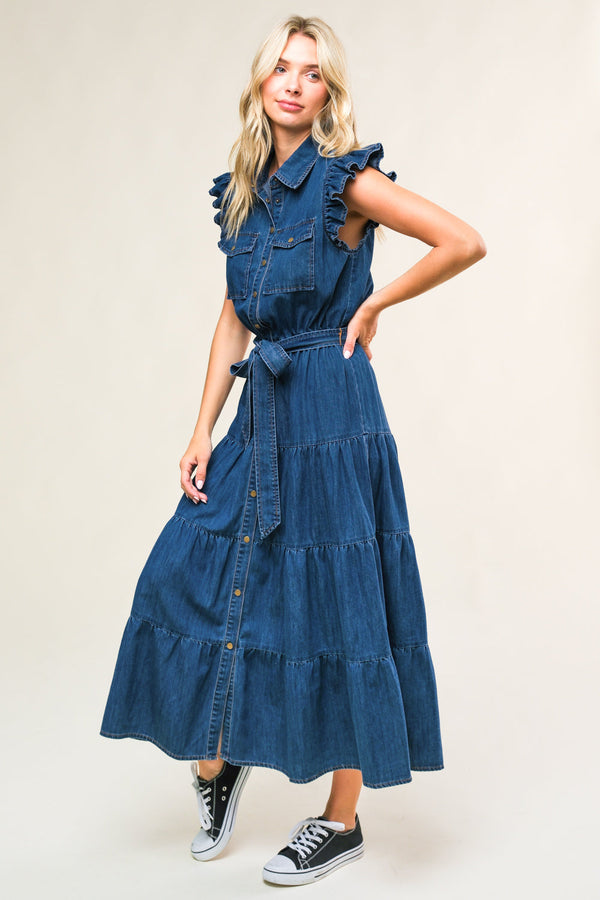 fan-favorite-woven-denim-midi-dress Flying Tomato-Sophia's StyleDRESSES-1