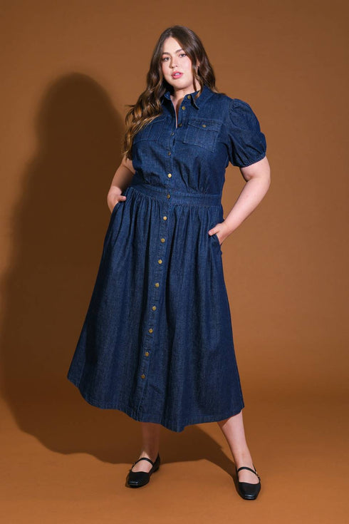 get-the-look-denim-midi-dress Flying Tomato-Sophia's Style-6