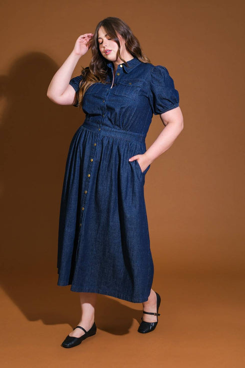 get-the-look-denim-midi-dress Flying Tomato-Sophia's Style-9