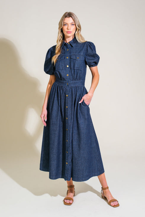 get-the-look-denim-midi-dress Flying Tomato-Sophia's Style-3
