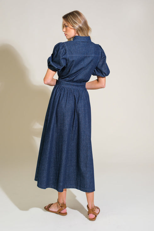 get-the-look-denim-midi-dress Flying Tomato-Sophia's Style-2