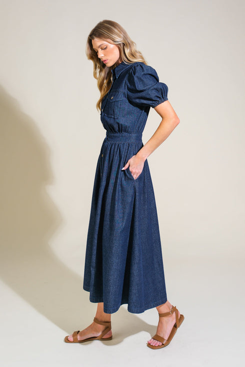 get-the-look-denim-midi-dress Flying Tomato-Sophia's Style-4