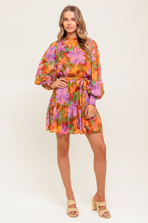 muted-garden-woven-mini-dress Flying Tomato-Sophia's Style-4