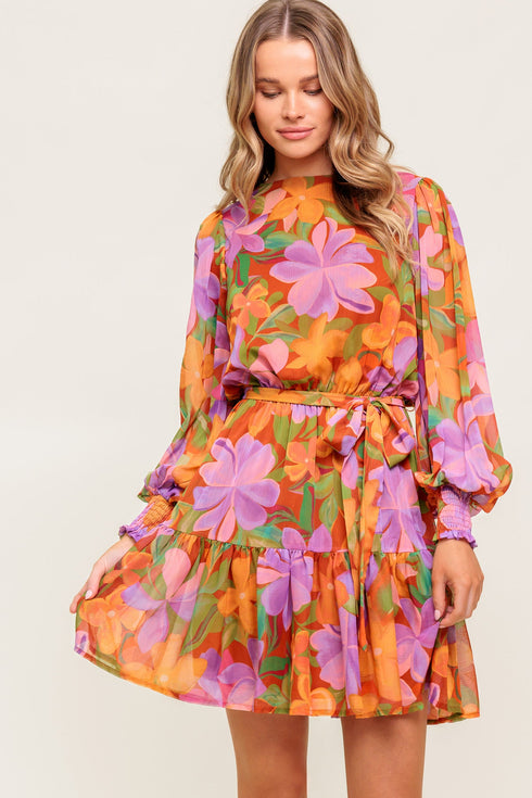 muted-garden-woven-mini-dress Flying Tomato-Sophia's Style-6