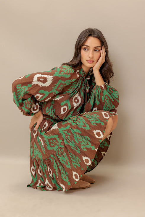 wild-terracotta-woven-mini-dress Flying Tomato-Sophia's StyleDRESSES-1