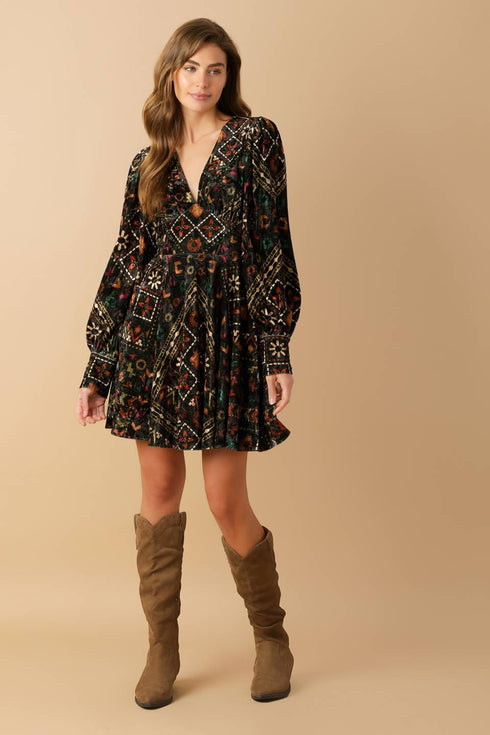 finding-myself-velvet-woven-mini-dress Flying Tomato-Sophia's Style-4