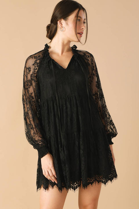 this-that-black-woven-lace-mini-dress Flying Tomato-Sophia's Style-4
