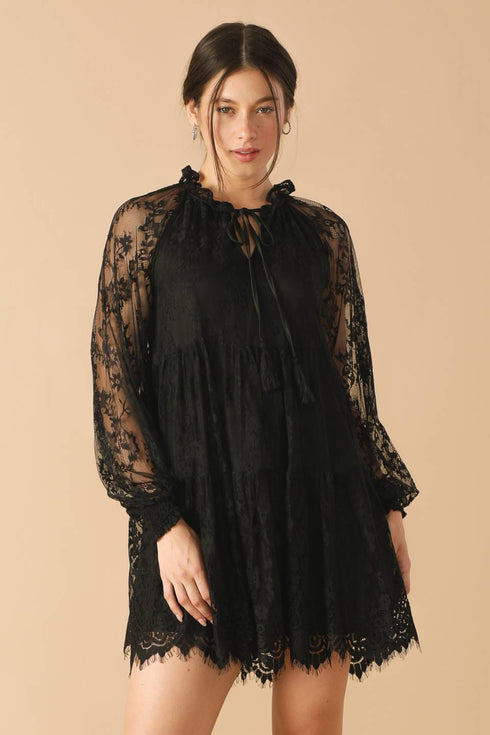 this-that-black-woven-lace-mini-dress Flying Tomato-Sophia's Style-3