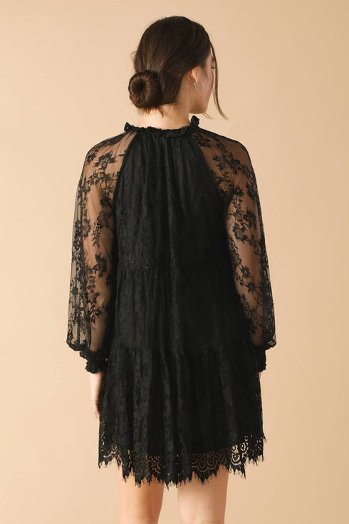 this-that-black-woven-lace-mini-dress Flying Tomato-Sophia's Style-2