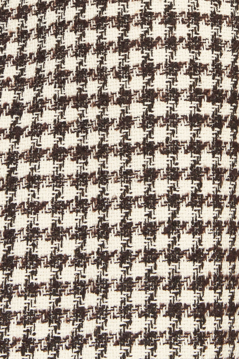 ELEGANT CHECK TWEED MINI DRESS