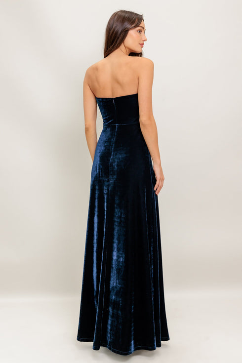 velvet-elegia-navy-maxi-dress Flying Tomato-Sophia's Style-3