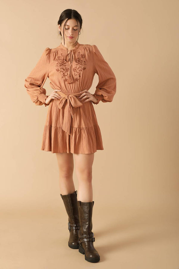 wandering-mind-woven-mini-dress Flying Tomato-Sophia's StyleDRESSES-1