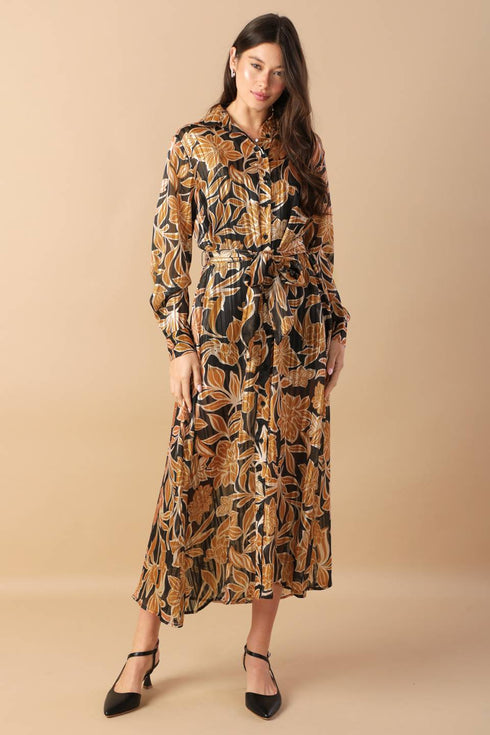 between-the-lines-woven-midi-dress Flying Tomato-Sophia's Style-3