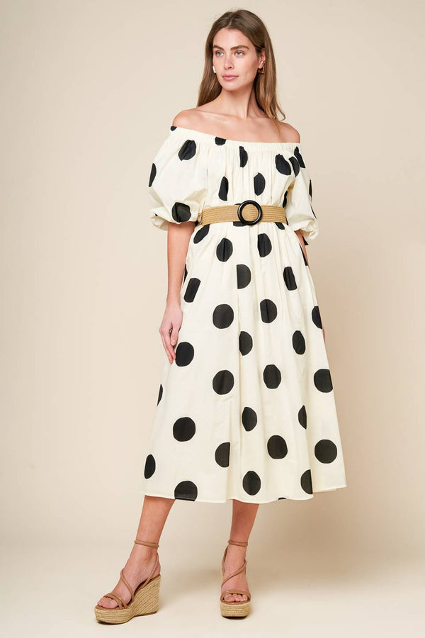 hummingbirds-haven-off-white-woven-midi-dress Flying Tomato-Sophia's StyleDRESSES-1