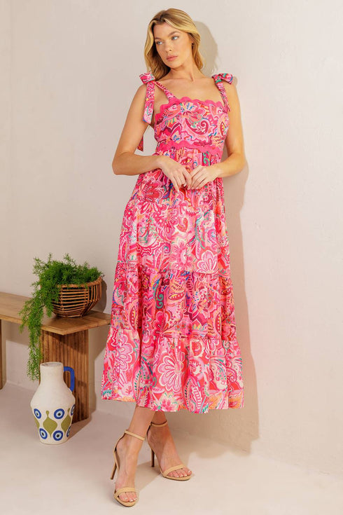 still-deciding-fuchsia-woven-midi-dress Flying Tomato-Sophia's Style-5