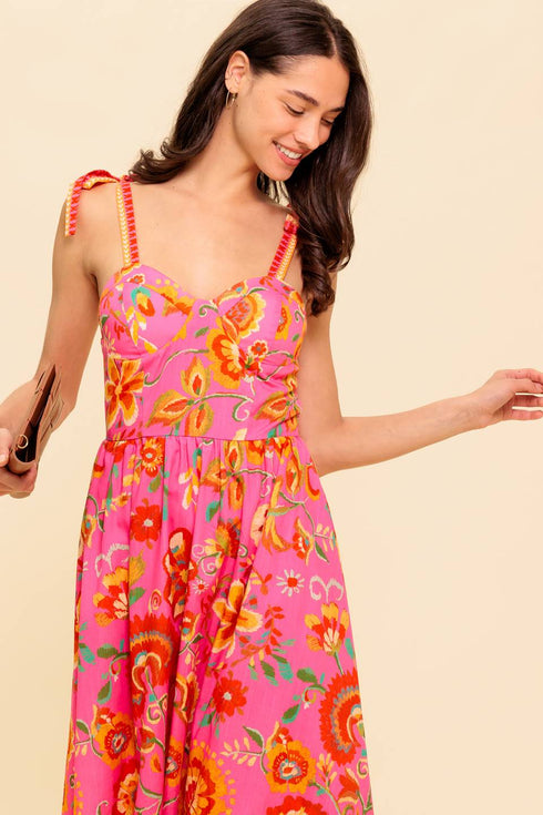 garden-gathering-pink-woven-midi-dress Flying Tomato-Sophia's Style-6