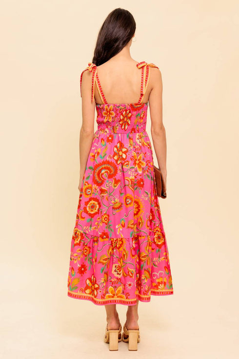 garden-gathering-pink-woven-midi-dress Flying Tomato-Sophia's Style-2