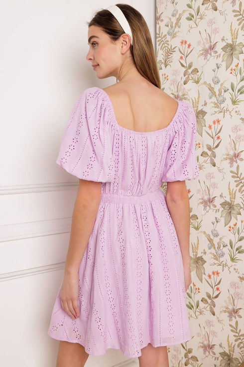 midnight-mirage-gown-woven-eyelet-mini-dress Flying Tomato-Sophia's Style-7