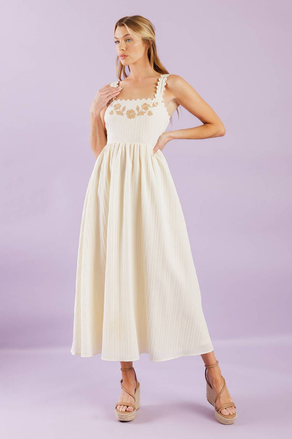 total-crush-cream-woven-midi-dress Flying Tomato-Sophia's StyleDRESSES-1