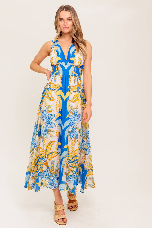 soft-meadow-blue-woven-midi-dress Flying Tomato-Sophia's Style-3