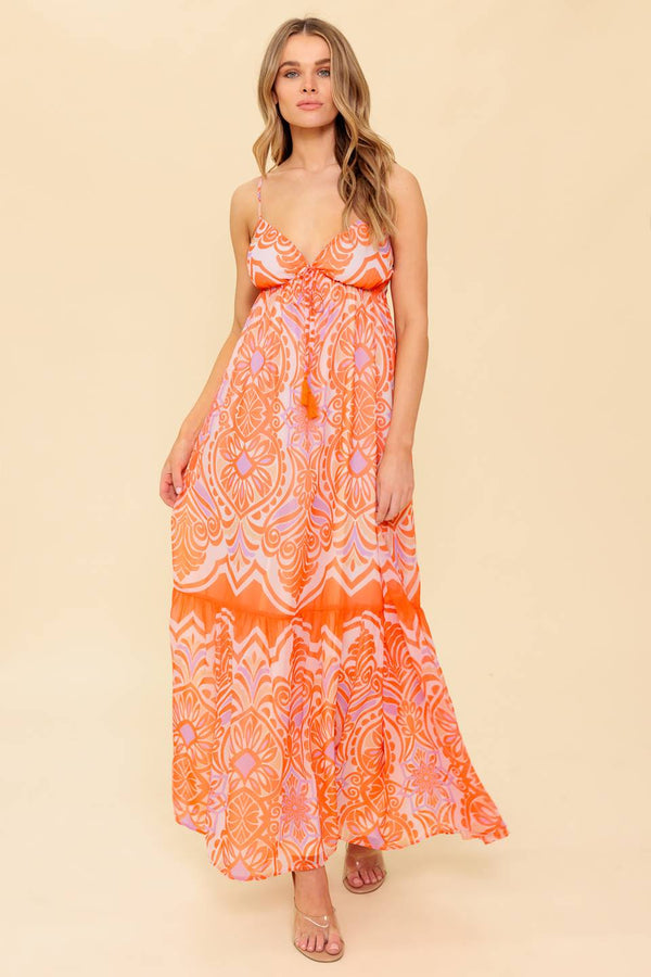 romance-language-coral-woven-maxi-dress Flying Tomato-Sophia's StyleDRESSES-1