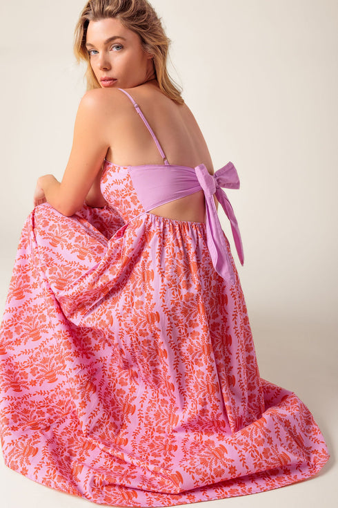 the-evette-pink-woven-midi-dress Flying Tomato-Sophia's Style-2