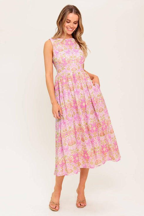 under-the-sun-pink-woven-midi-dress Flying Tomato-Sophia's Style-4