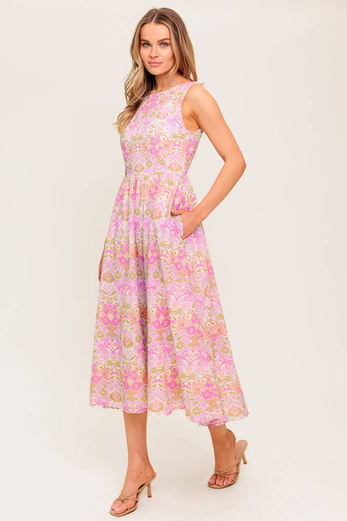 under-the-sun-pink-woven-midi-dress Flying Tomato-Sophia's Style-5