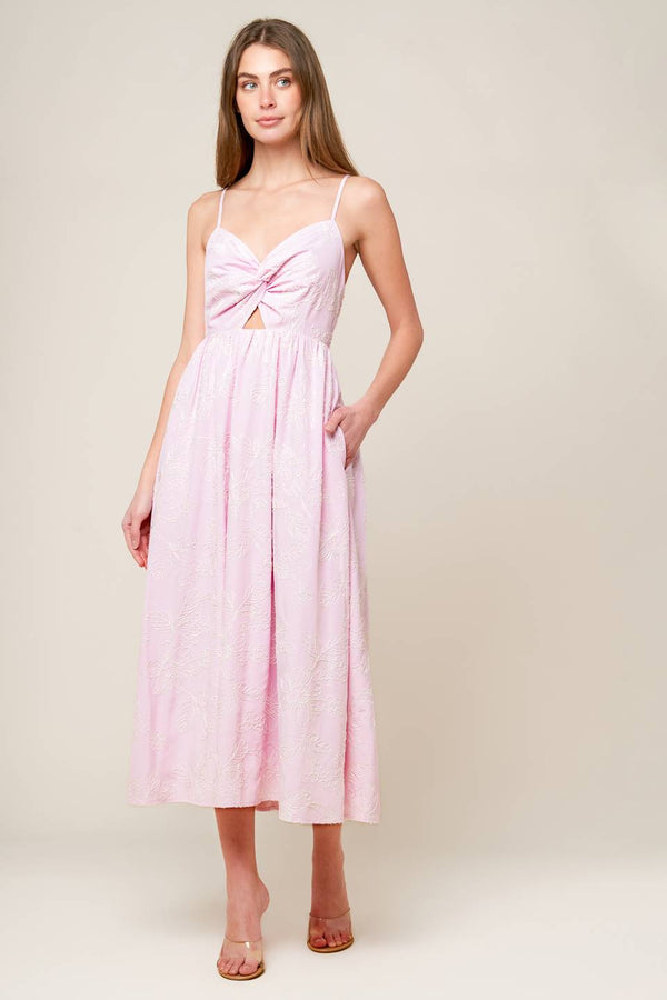along-the-shore-pink-woven-midi-dress Flying Tomato-Sophia's StyleDRESSES-1