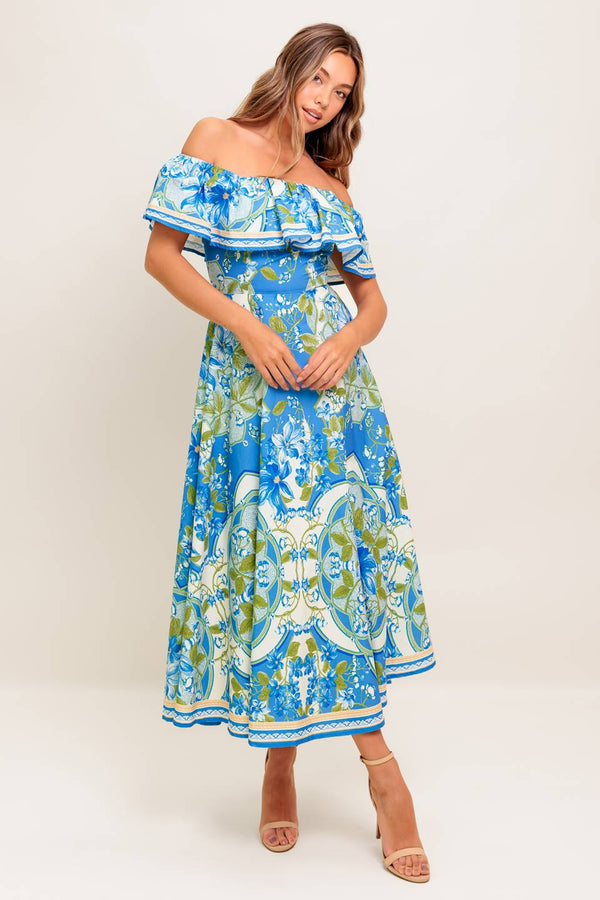tropical-haze-powder-blue-woven-midi-dress Flying Tomato-Sophia's StyleDRESSES-1