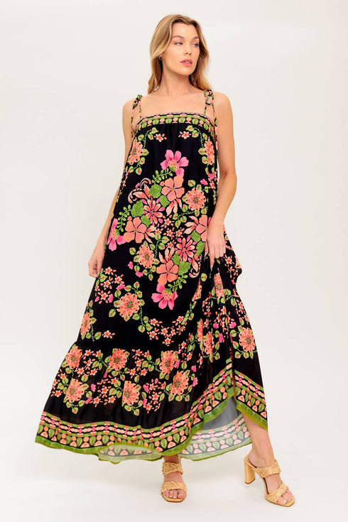 summer-glow-black-woven-maxi-dress Flying Tomato-Sophia's Style-5