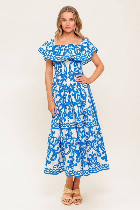 bloom-serenade-blue-woven-midi-dress Flying Tomato-Sophia's Style-8