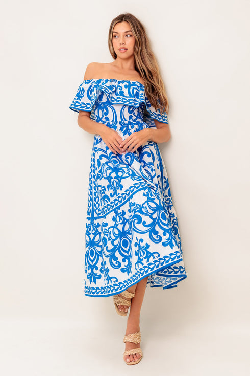 bloom-serenade-blue-woven-midi-dress Flying Tomato-Sophia's Style-6
