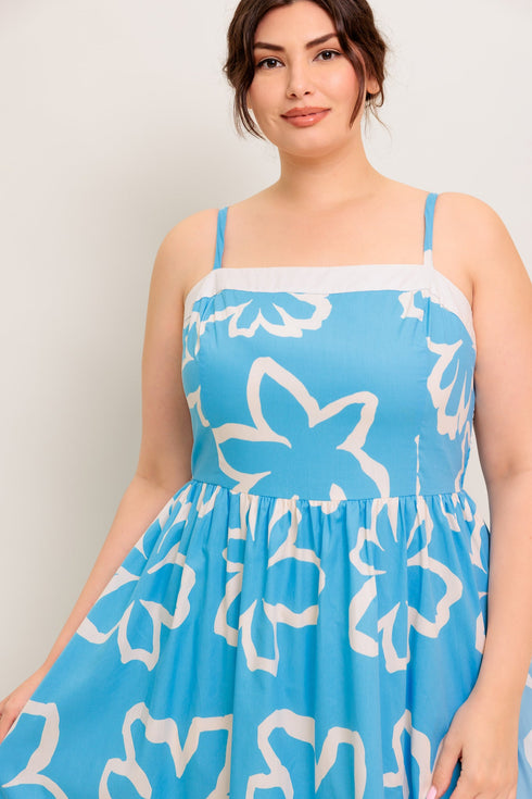 serene-petals-blue-woven-midi-dress Flying Tomato-Sophia's Style-13
