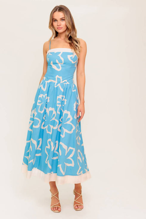 serene-petals-blue-woven-midi-dress Flying Tomato-Sophia's Style-4