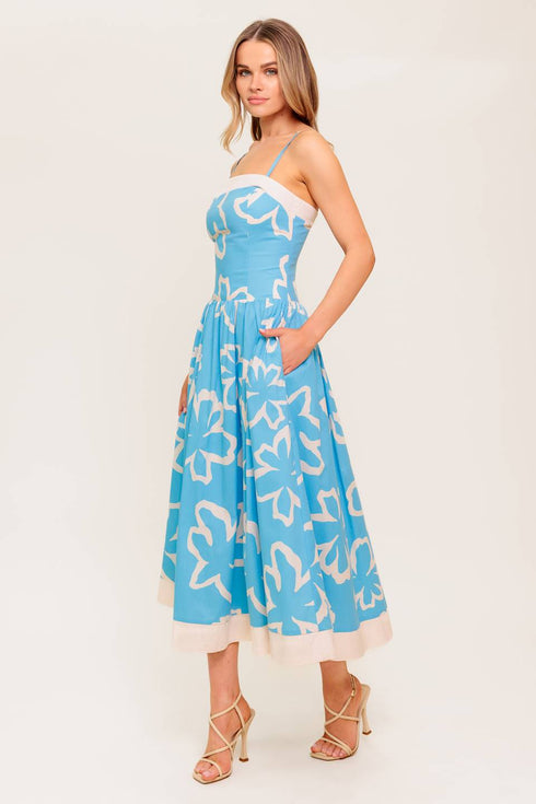serene-petals-blue-woven-midi-dress Flying Tomato-Sophia's Style-6