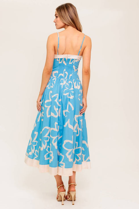 serene-petals-blue-woven-midi-dress Flying Tomato-Sophia's Style-8