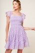 playfully-posh-lavender-woven-mini-dress Flying Tomato-Sophia's StyleDRESSES-1