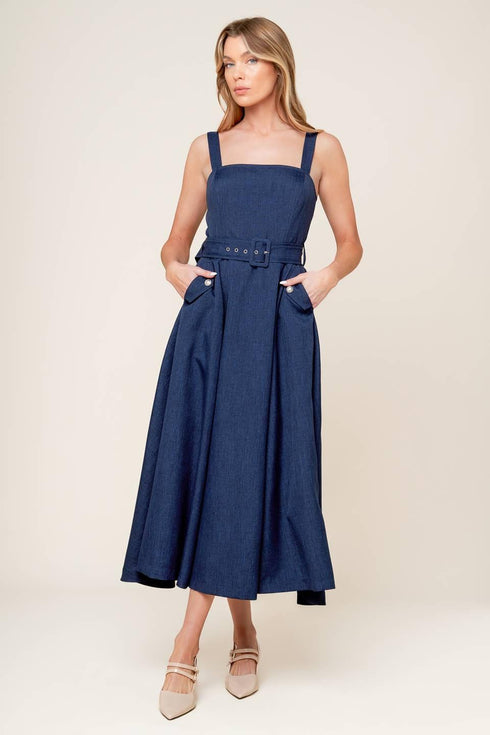 rauland-navy-woven-midi-dress-sophias-style-3