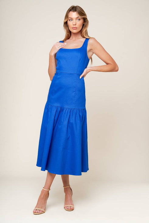 pleasant-dreams-blue-woven-midi-dress Flying Tomato-Sophia's Style-3