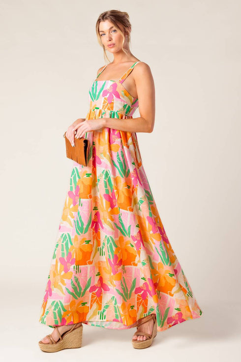 bon-voyage-pink-orange-woven-maxi-dress Flying Tomato-Sophia's Style-4