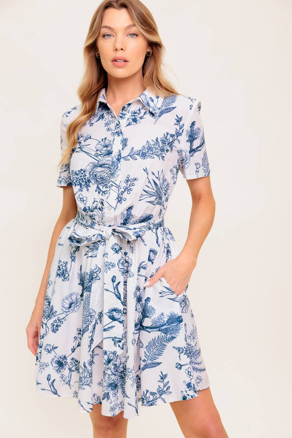 wildflower-romance-woven-mini-shirt-dress Flying Tomato-Sophia's StyleDRESSES-1