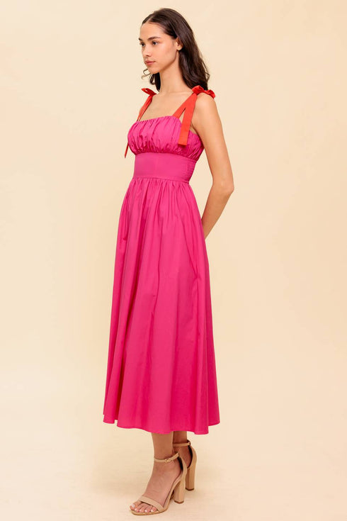 evening-delights-fuchsia-woven-midi-dress Flying Tomato-Sophia's Style-5