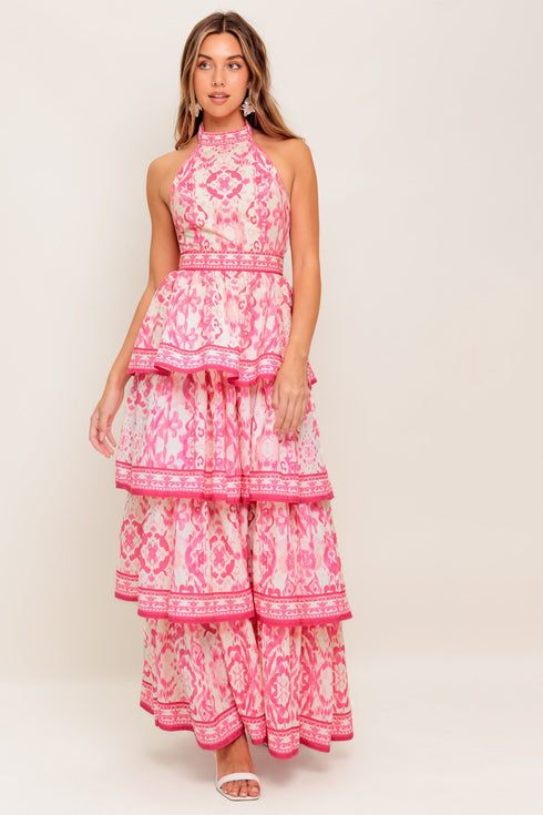 blushing-blossom-fuchsia-woven-maxi-dress Flying Tomato-Sophia's StyleDRESSES-1