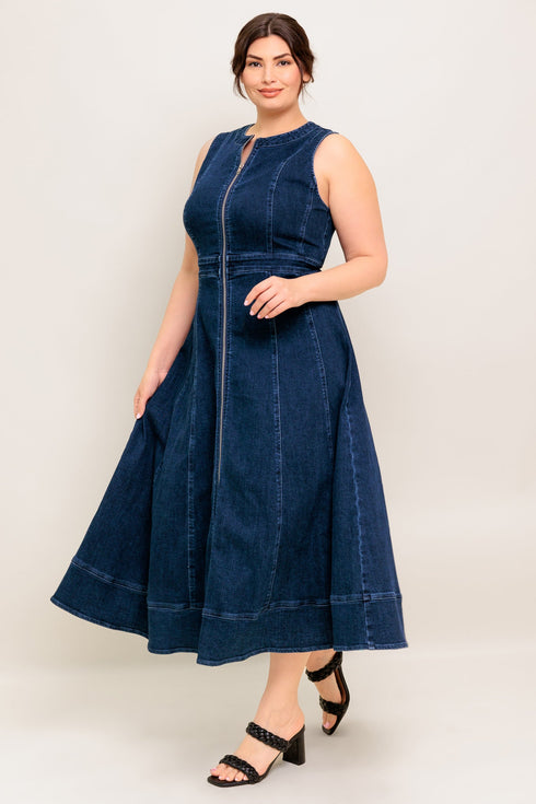 raw-beauty-denim-midi-dress Flying Tomato-Sophia's Style-12
