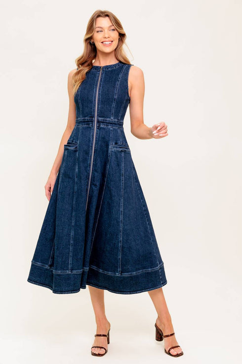 raw-beauty-denim-midi-dress Flying Tomato-Sophia's Style-3