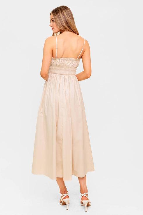 honey-sunset-cream-woven-midi-dress Flying Tomato-Sophia's Style-6