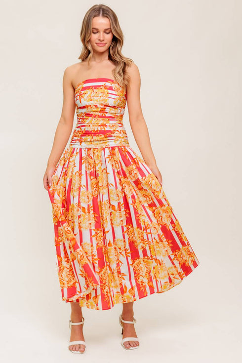 peony-storm-dance-woven-midi-dress Flying Tomato-Sophia's Style-3